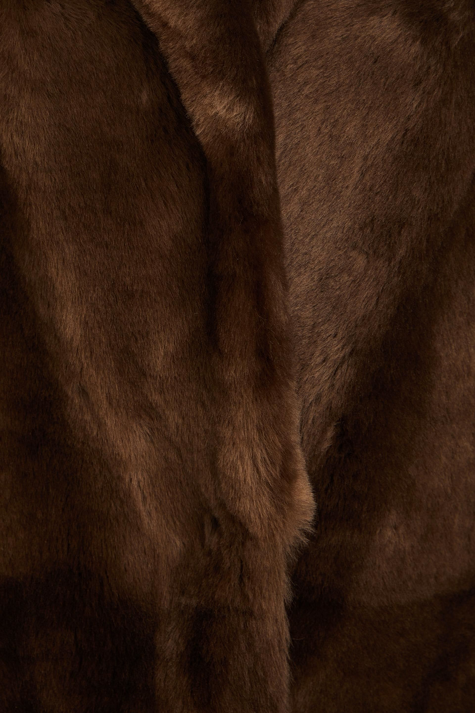 Shop Yves Salomon Shearling Coat In Brown
