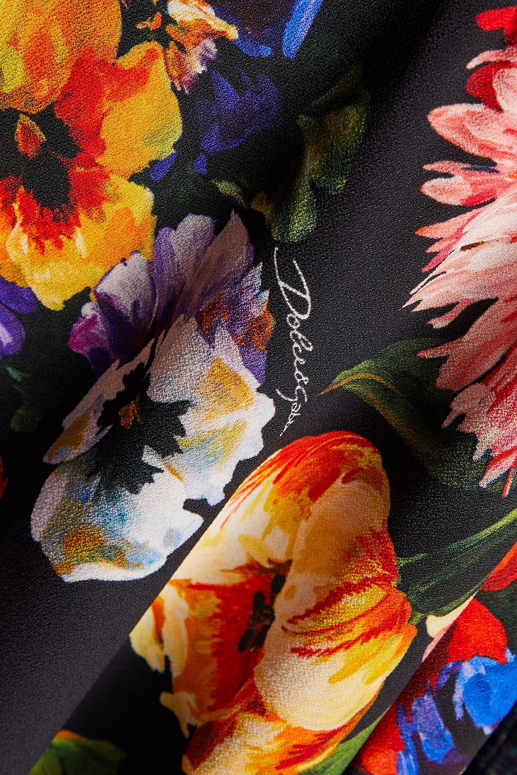 DOLCE&GABBANA Floral-print crepe dress