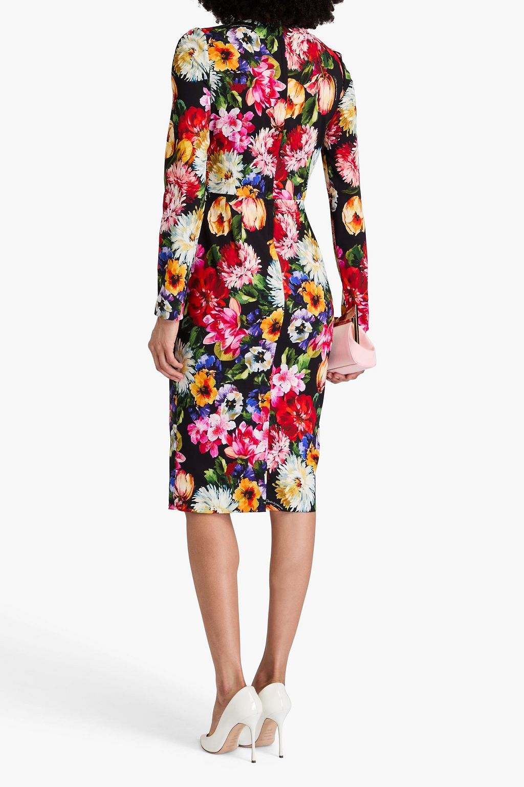 DOLCE&GABBANA Floral-print crepe dress