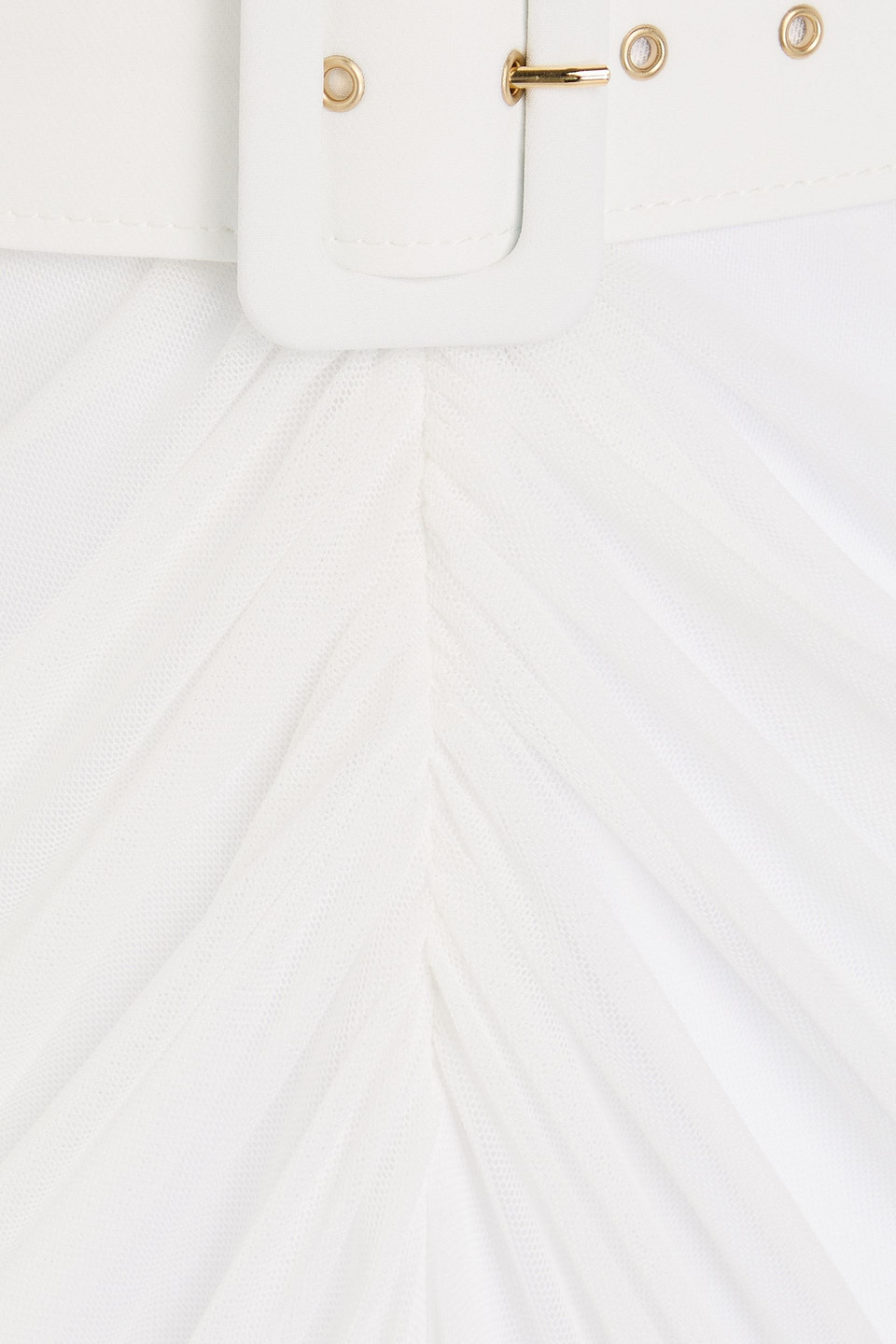 RHEA COSTA RUCHED TULLE GOWN