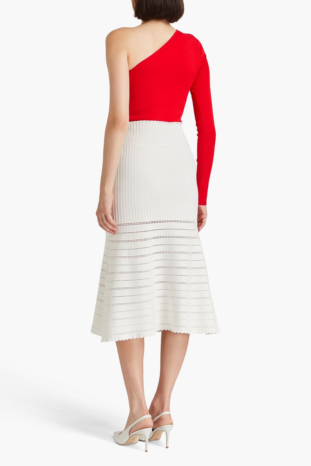 VB BODY VICTORIA BECKHAM بودي سوت من نسيج مطاط بِكُم واحد