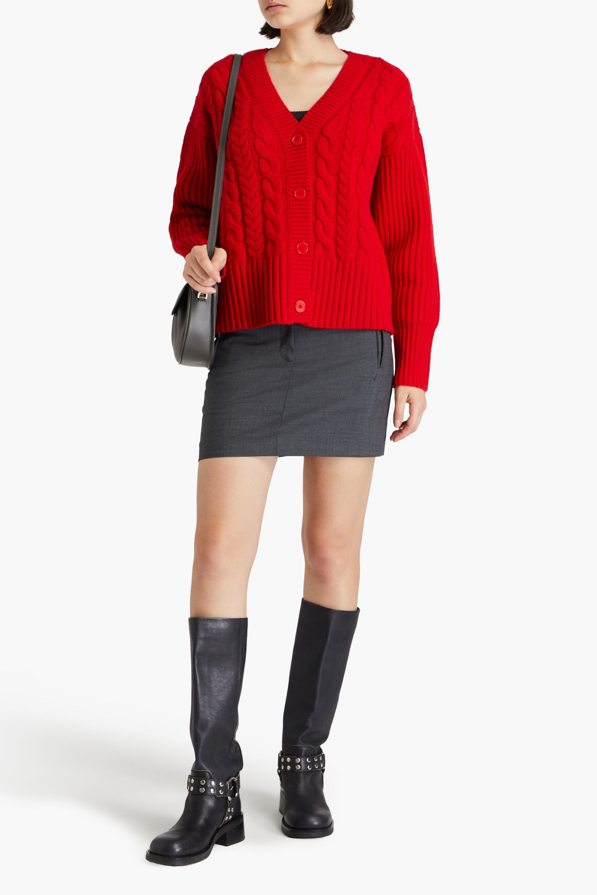 CHINTI & PARKER Aran cable-knit wool cardigan