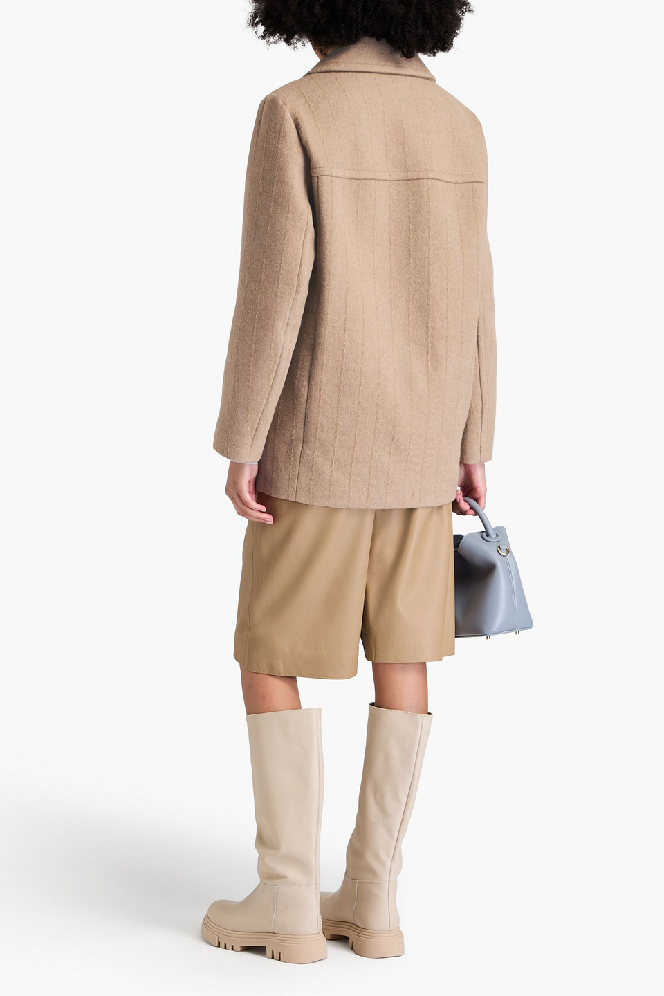 JOSEPH DOUBLE-BREASTED WOOL-BLEND COAT