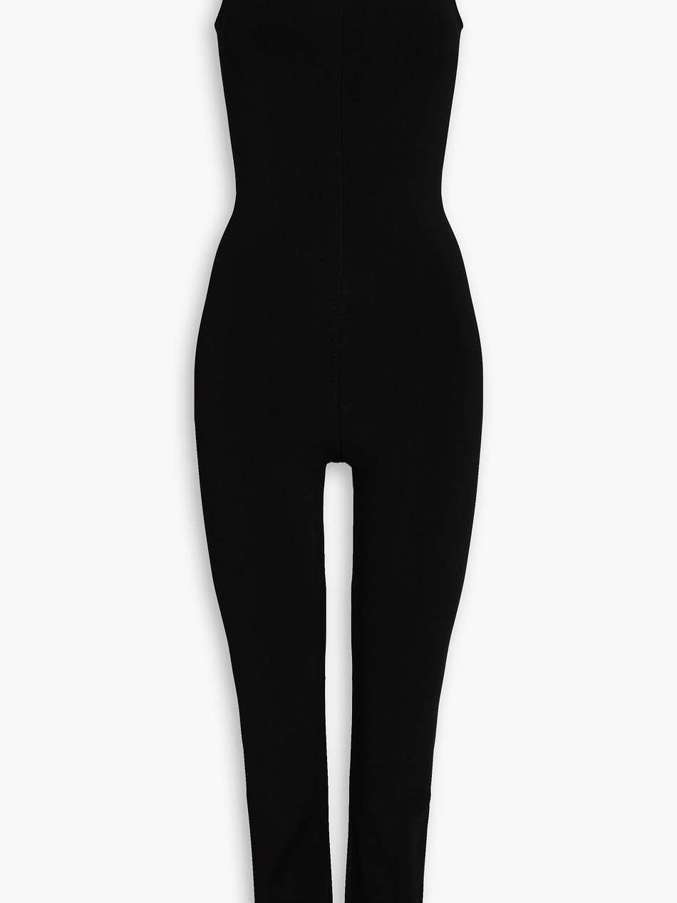 stretch-knit jumpsuit