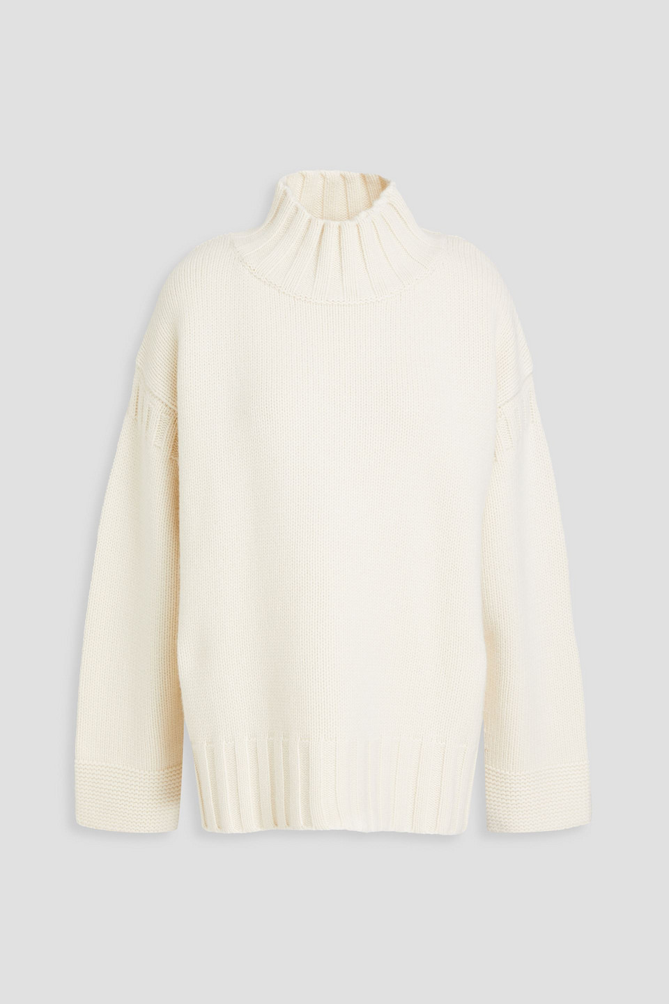chinti and parker - wool turtleneck sweater - white - xs