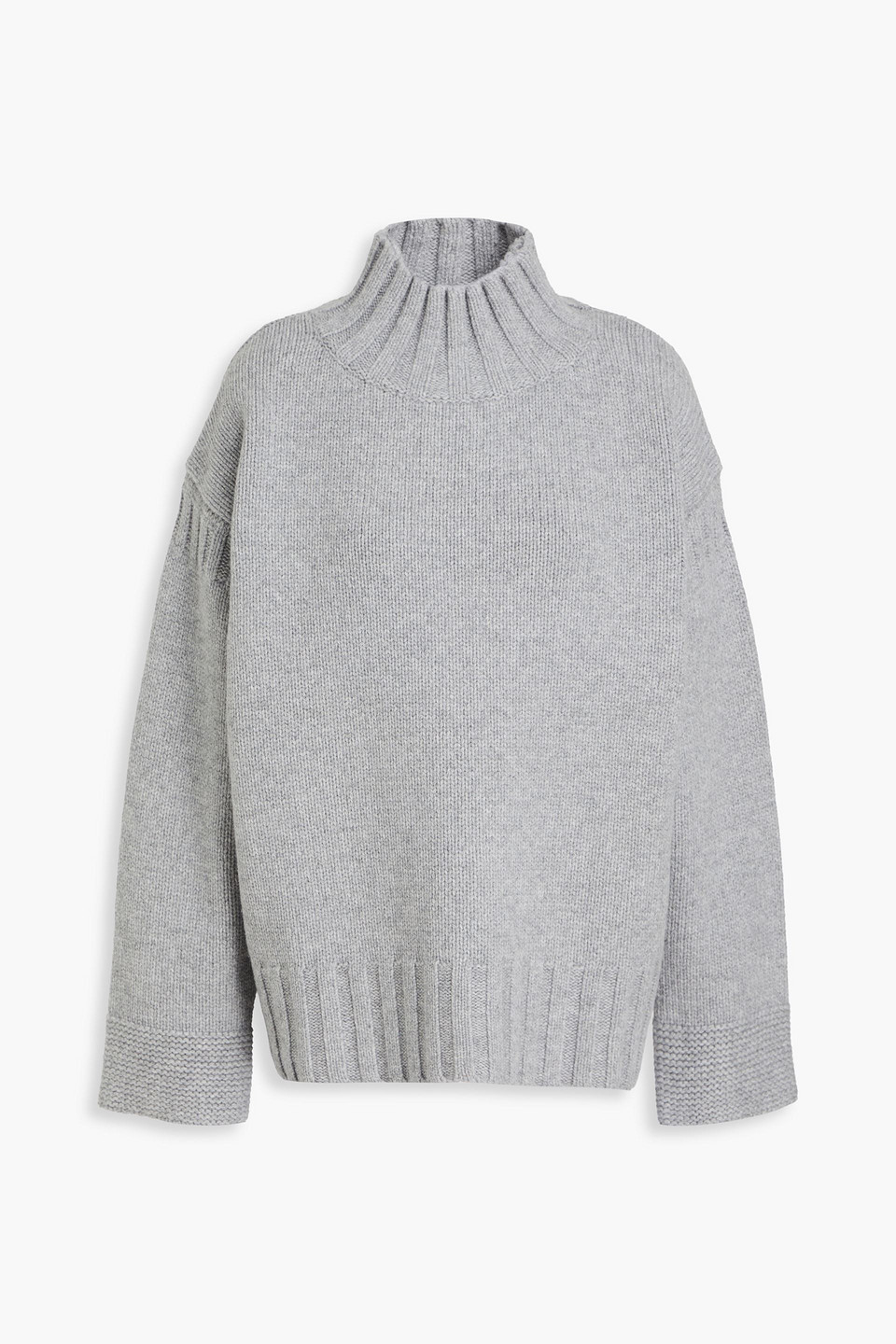 Chinti & Parker Wool Turtleneck Sweater In Gray