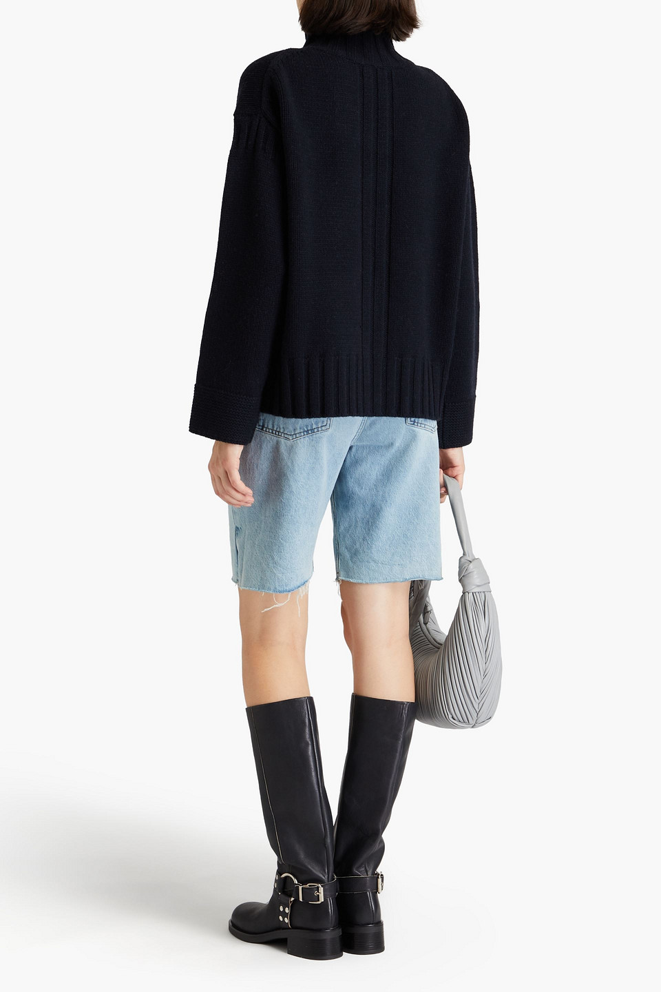 Chinti & Parker Rollkragenpullover Aus Wolle In Marineblau