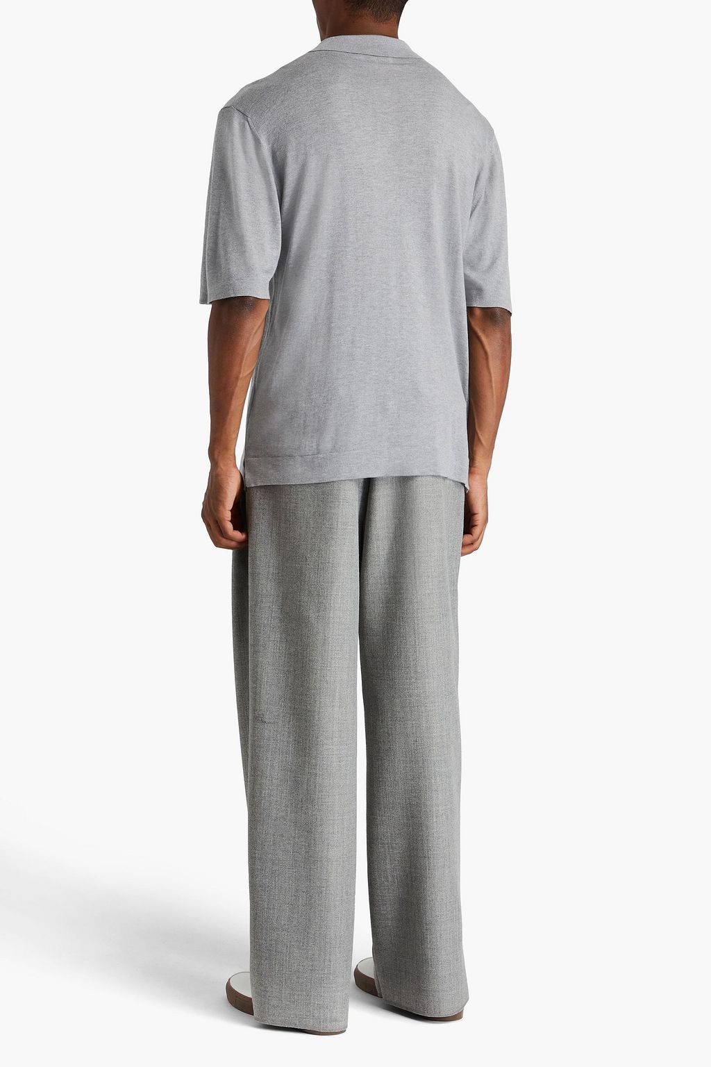 OFFICINE GÉNÉRALE Cotton and Lyocell-blend polo shirt