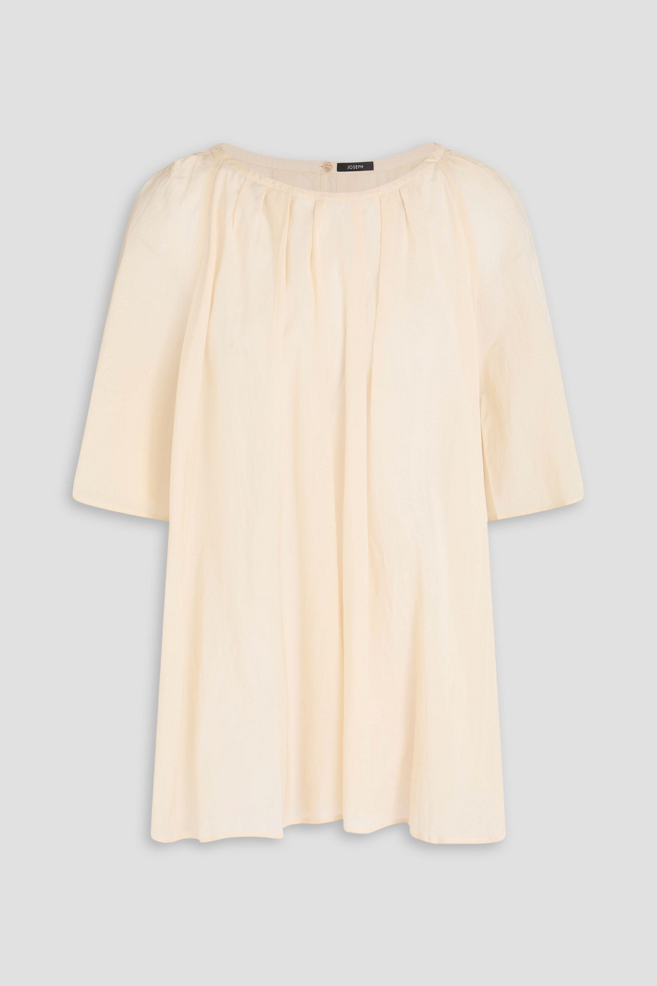 Joseph Pleated Woven Blouse In Ecru