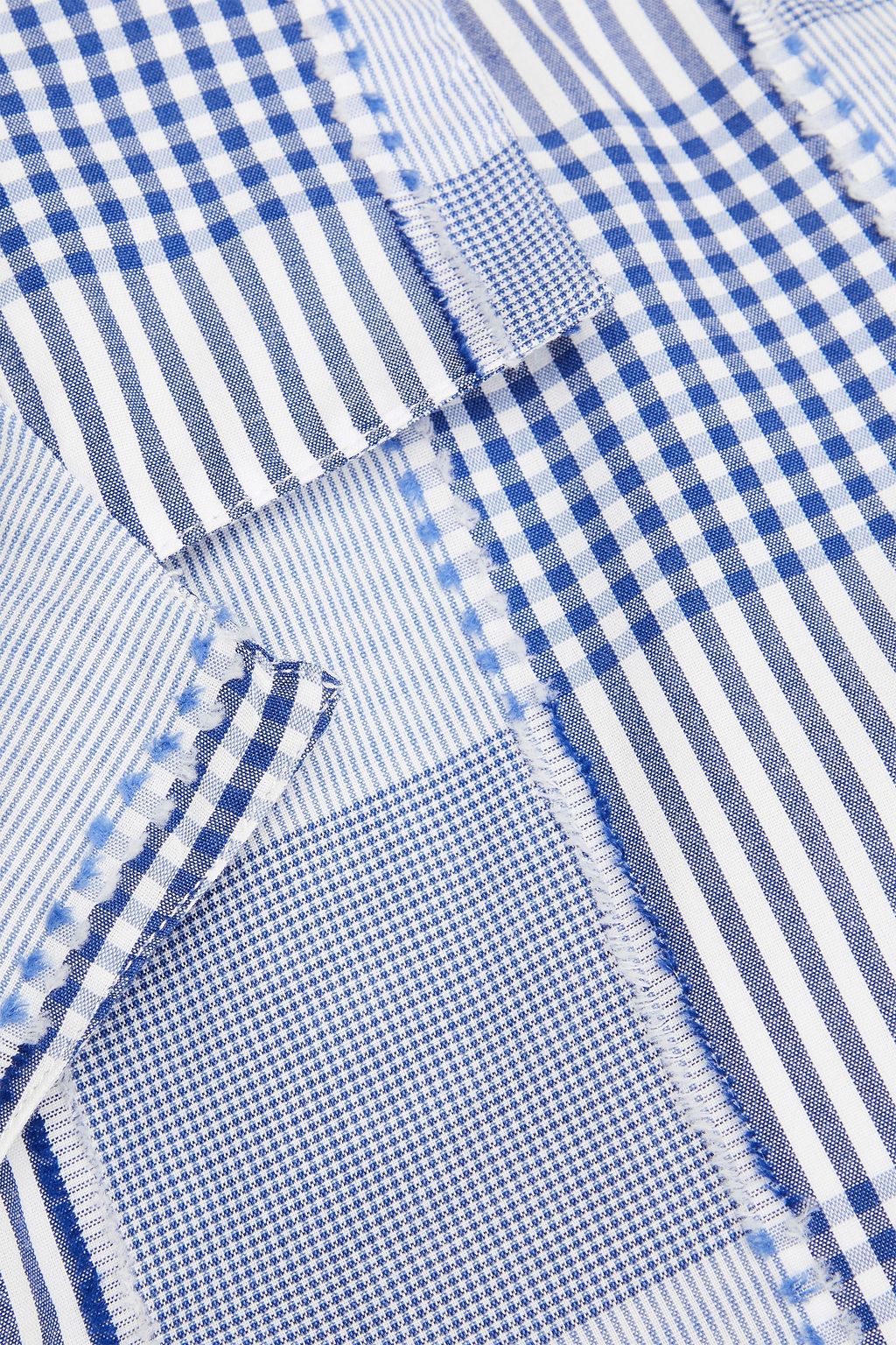 OFFICINE GÉNÉRALE Checked cotton-jacquard shirt