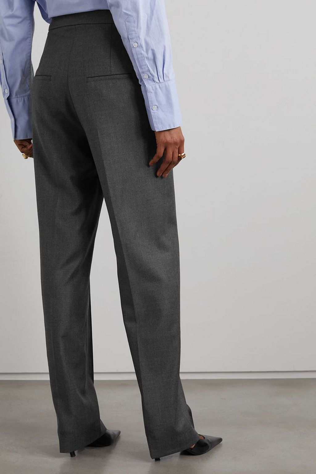 BEARE PARK Wool straight-leg pants