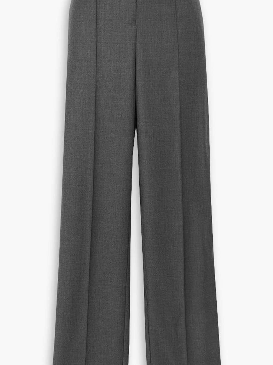 wool straight-leg pants