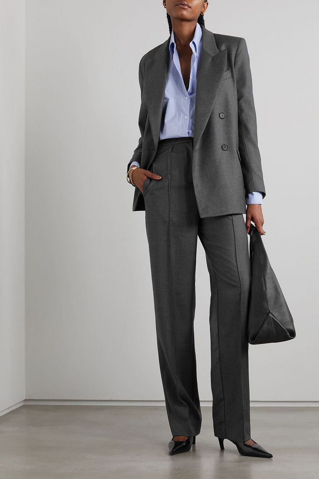 BEARE PARK Wool straight-leg pants