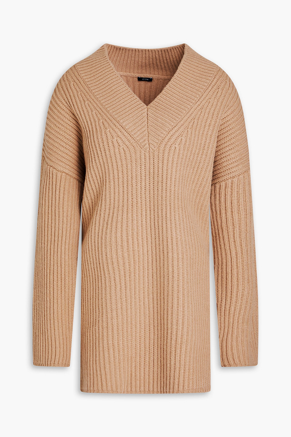 Joseph Ribbed Merino Wool Sweater In Sand