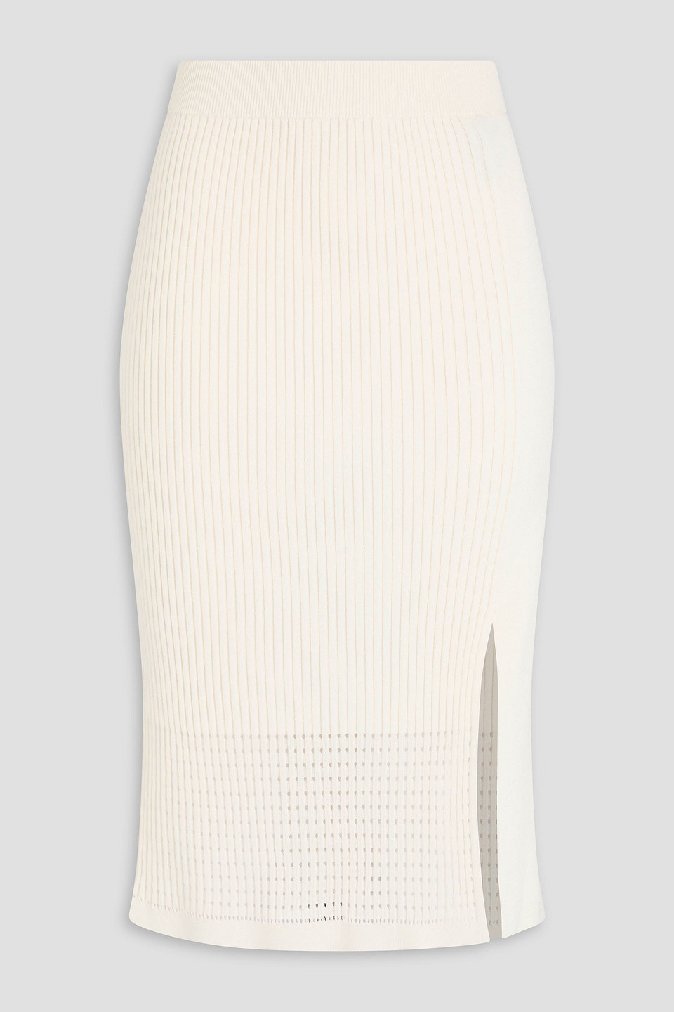 Joseph Ribbed-knit Skirt In Ivory