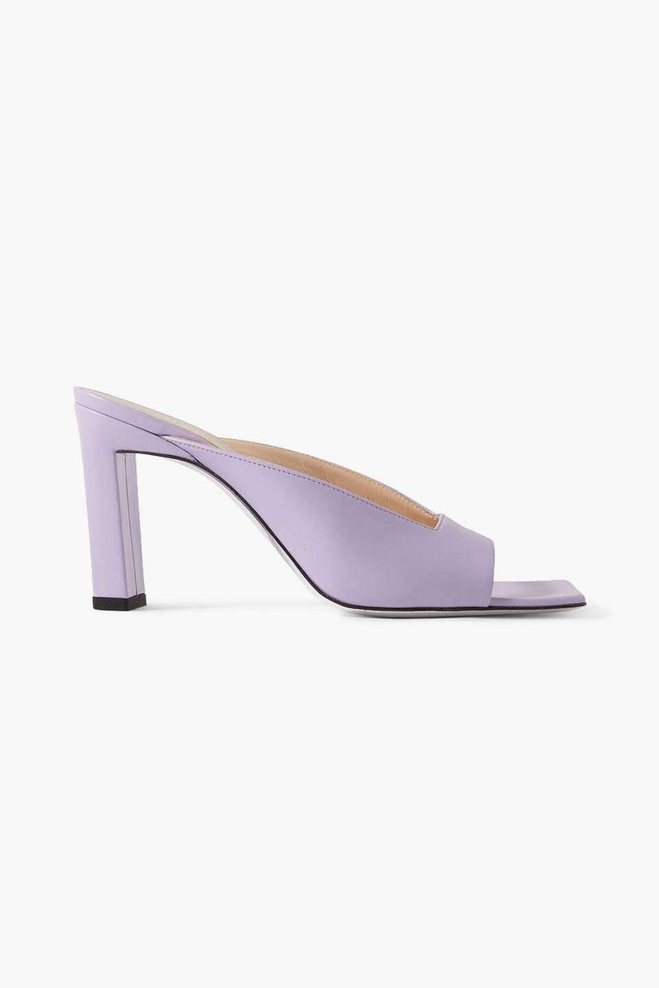 Wandler Isa Leather Sandals In Lilac