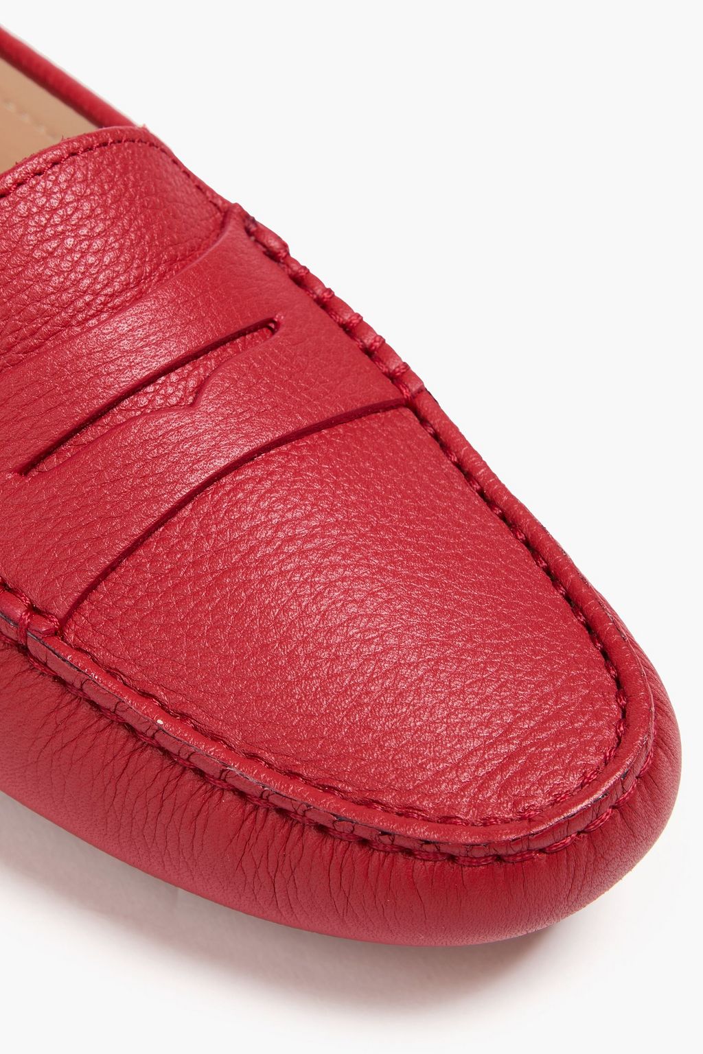 TOD'S حذاء لوفر من الجلد المُحبّب