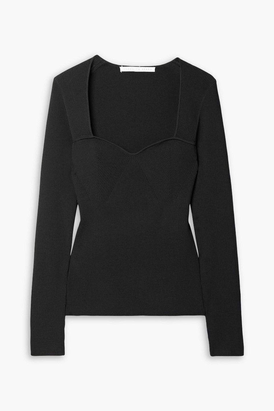 Gladys ribbed stretch-knit top