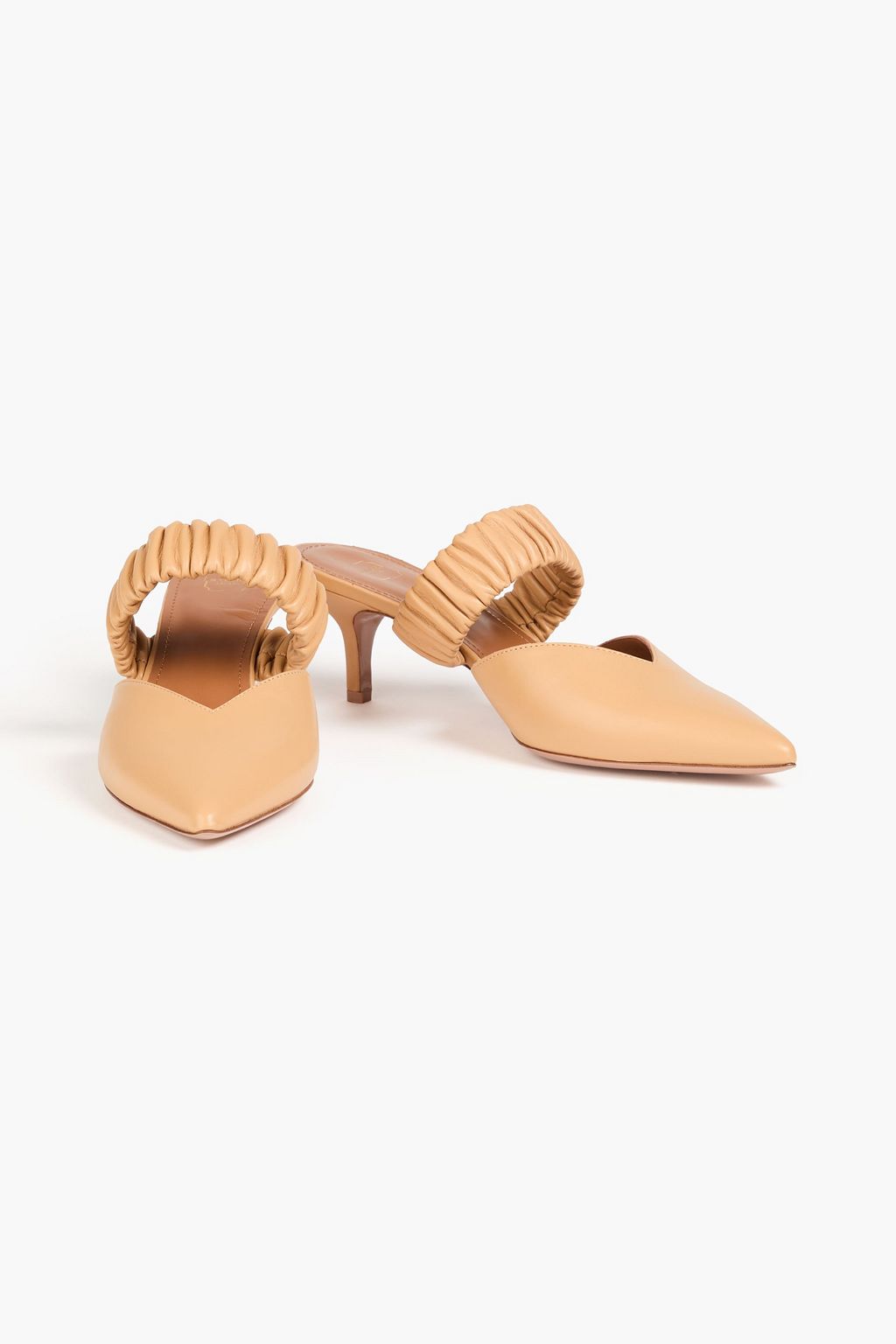 MALONE SOULIERS Matilda 45 gathered leather mules
