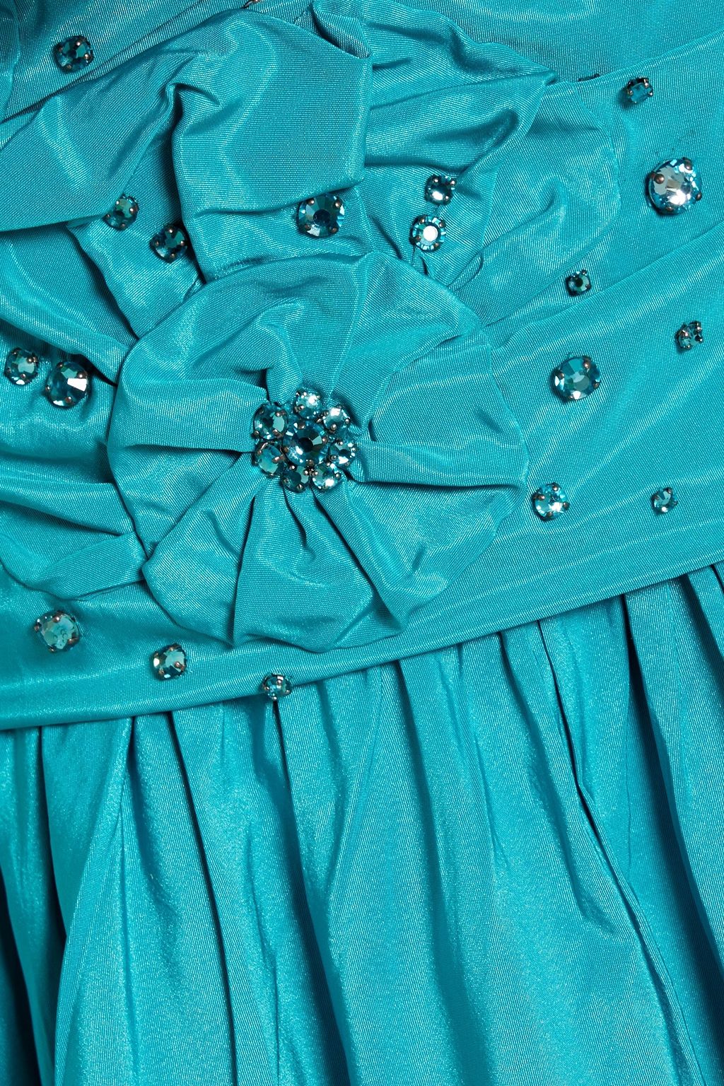 ZUHAIR MURAD Crystal-embellished ruffled taffeta mini dress