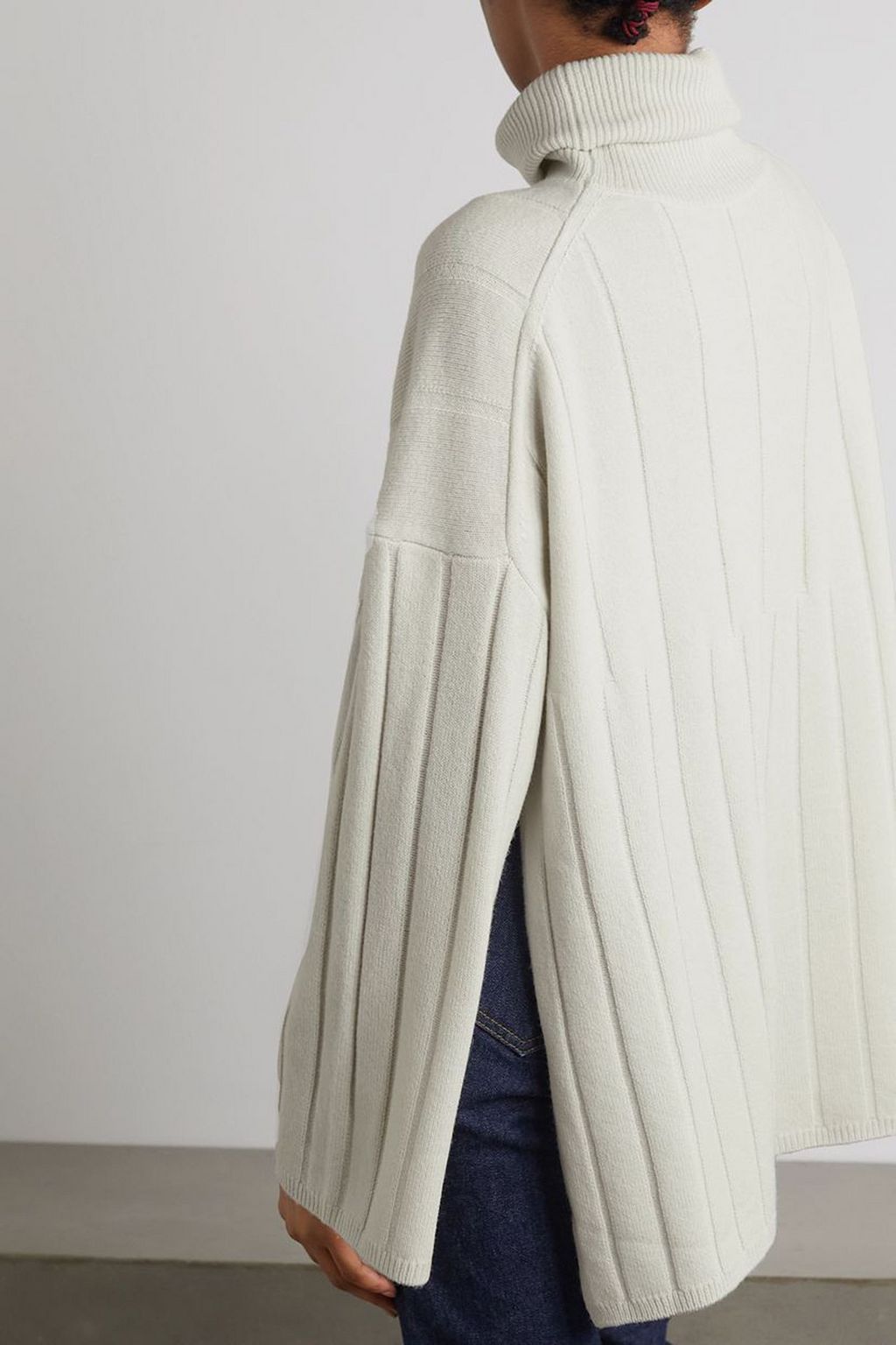 JOSEPH Oversized wool turtleneck poncho
