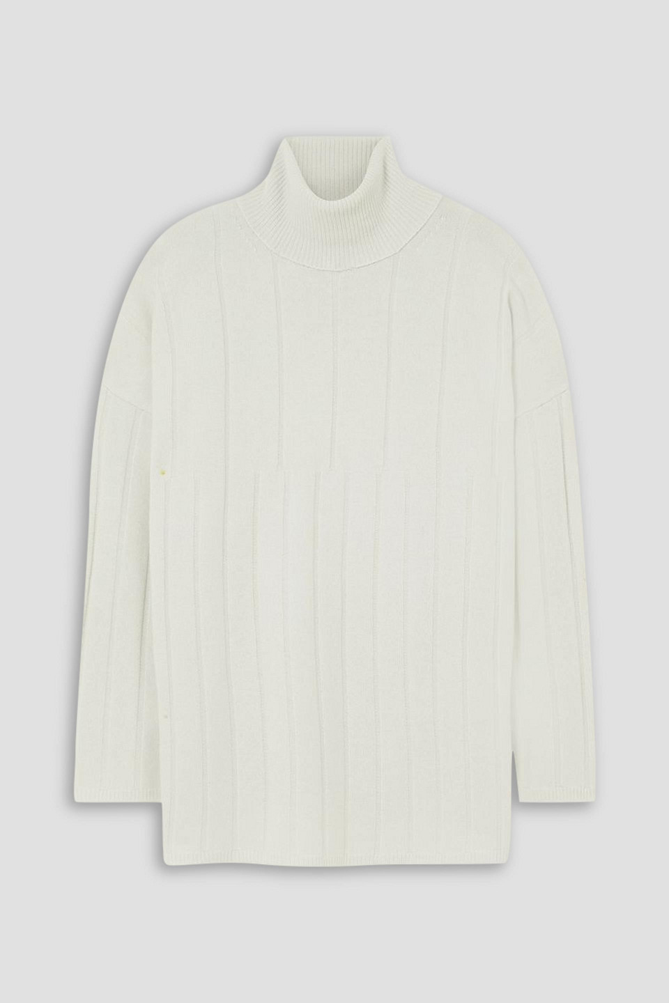 Joseph Oversized Wool Turtleneck Poncho In Off-white