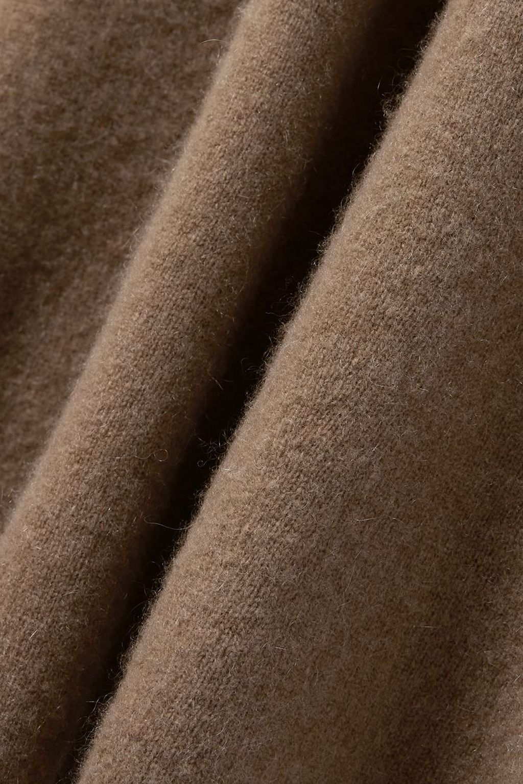 JOSEPH Brushed cashmere-blend midi dress