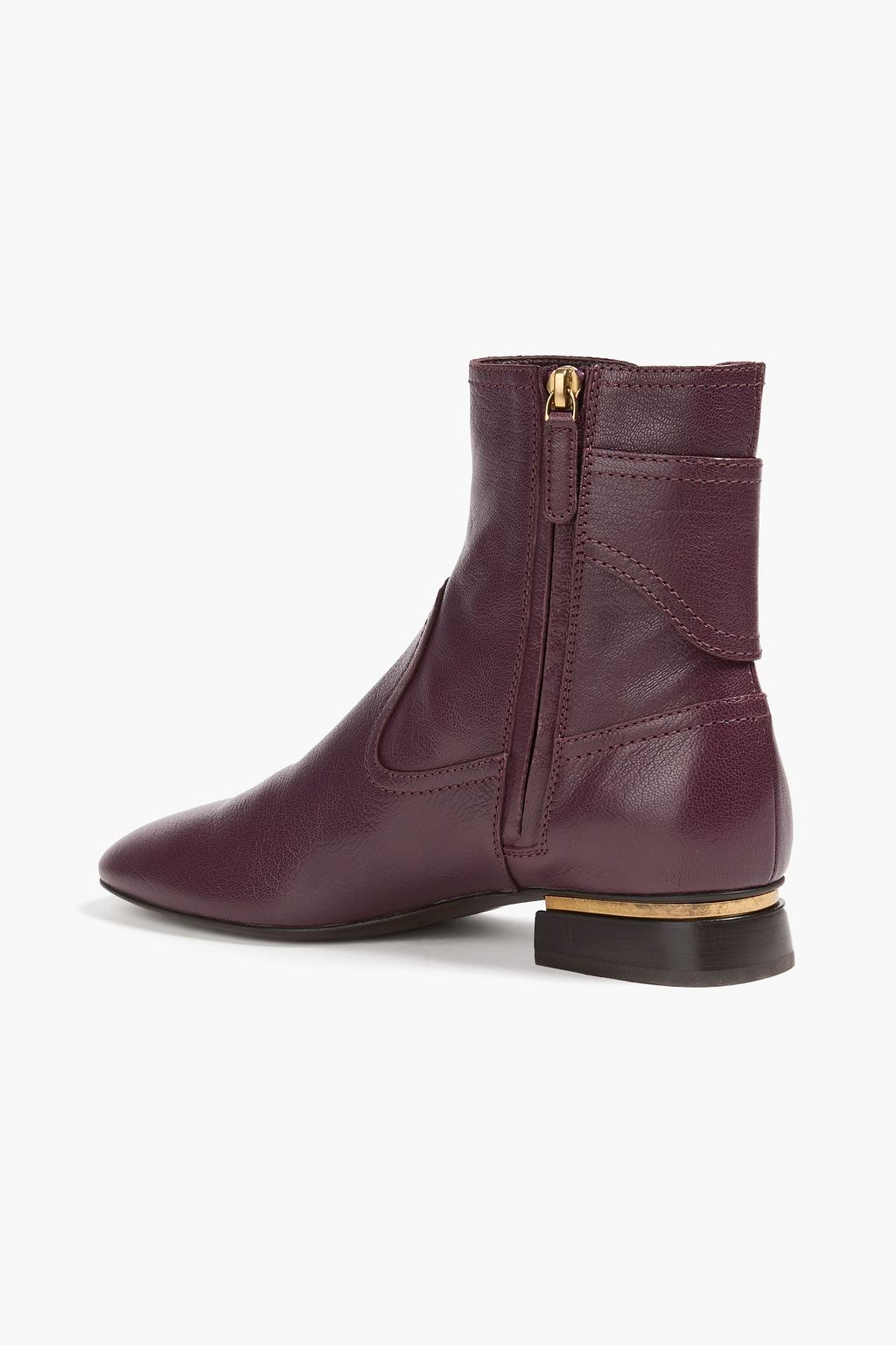 TOD'S بوت بطول الكاحل من الجلد بملمس نافر