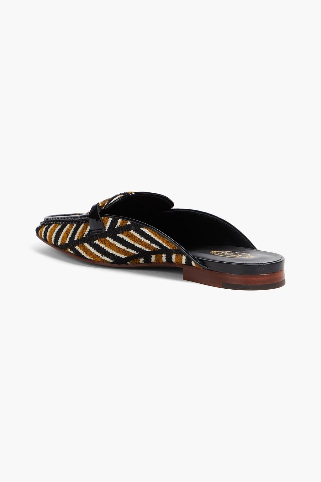 TOD'S حذاء بامب من الجاكار والجلد اللامع بتصميم مزركش
