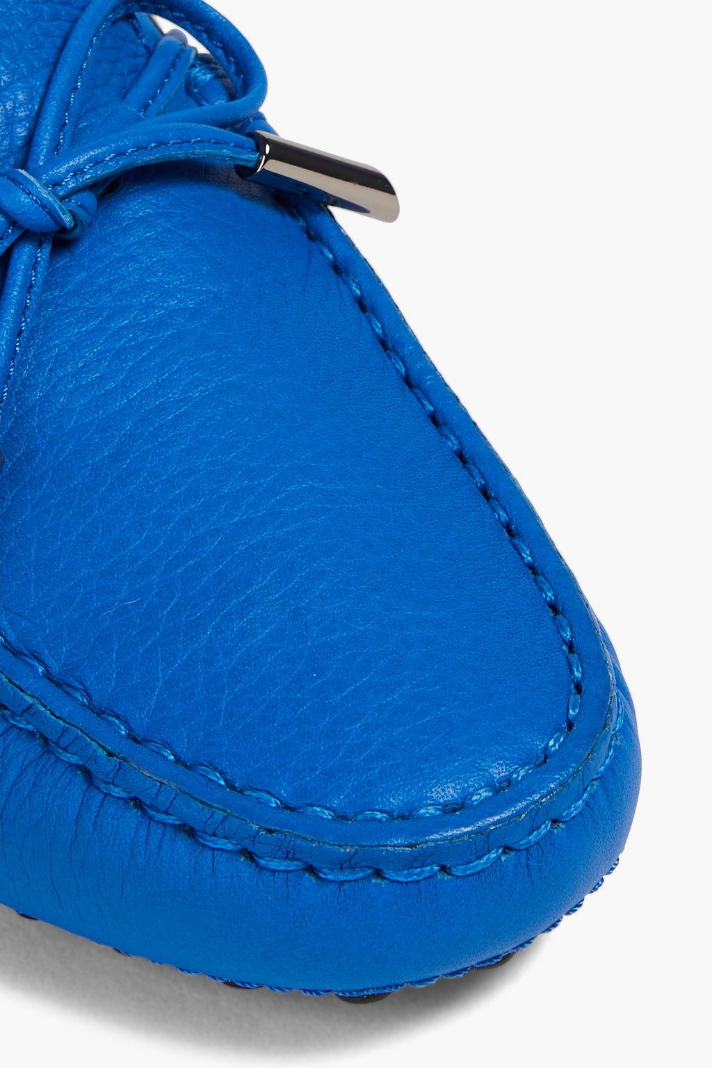TOD'S حذاء لوفر Heaven Lacetto من الجلد المُحبّب