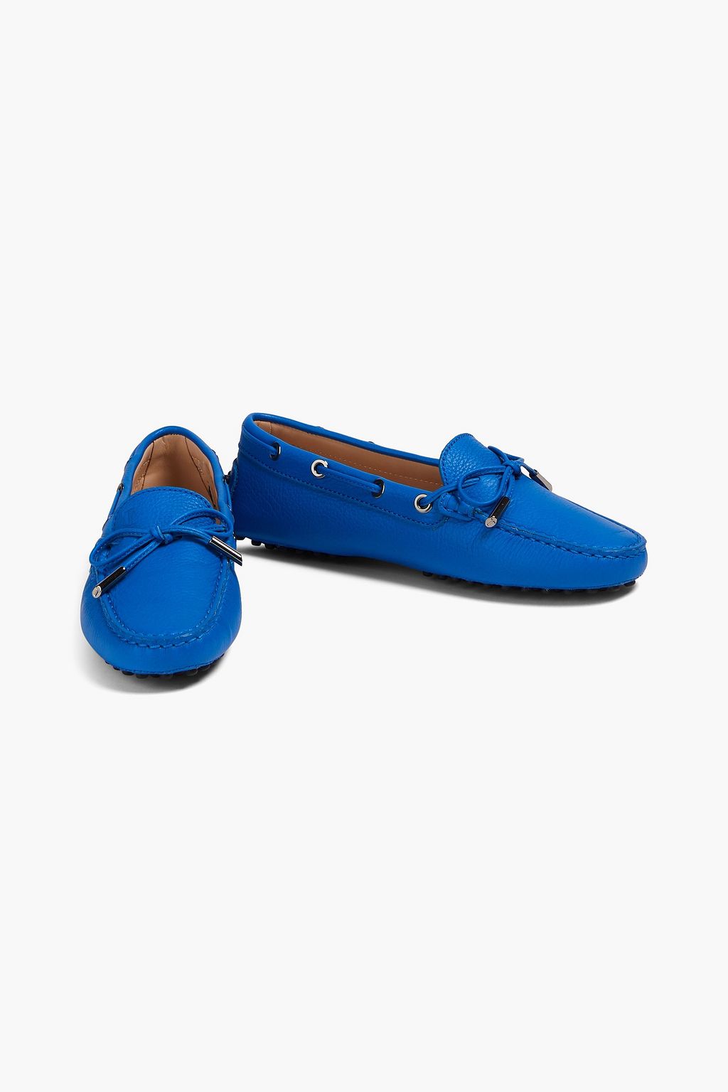 TOD'S حذاء لوفر Heaven Lacetto من الجلد المُحبّب