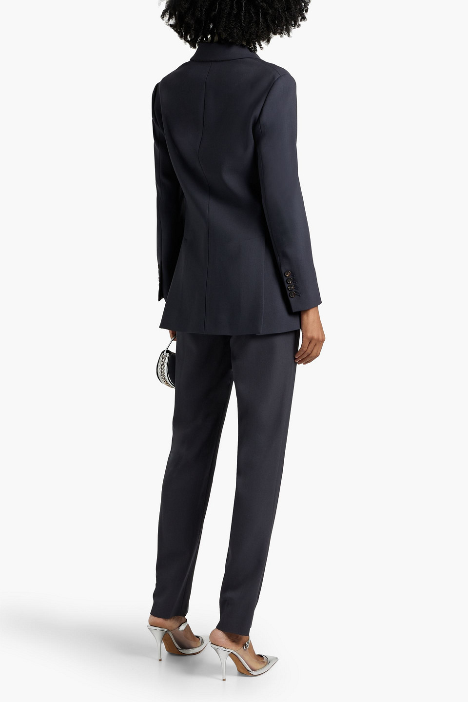 BRUNELLO CUCINELLI BEAD-EMBELLISHED WOOL-BLEND TWILL BLAZER