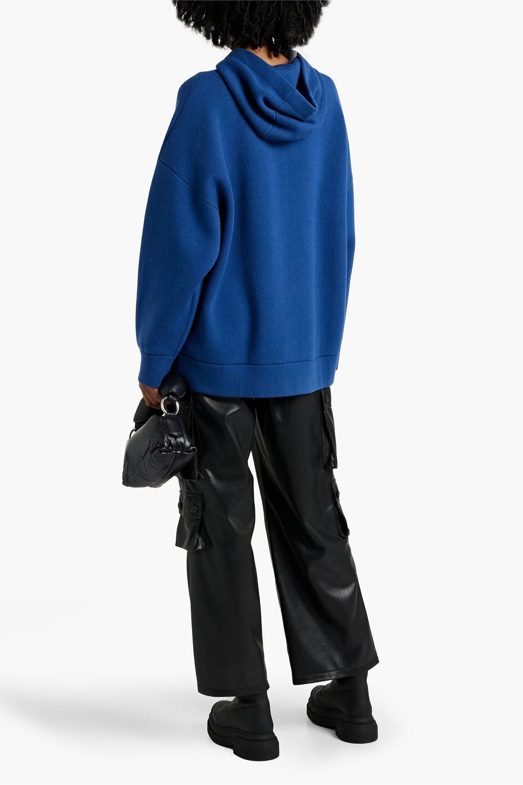 BURBERRY Embroidered cashmere-blend hoodie