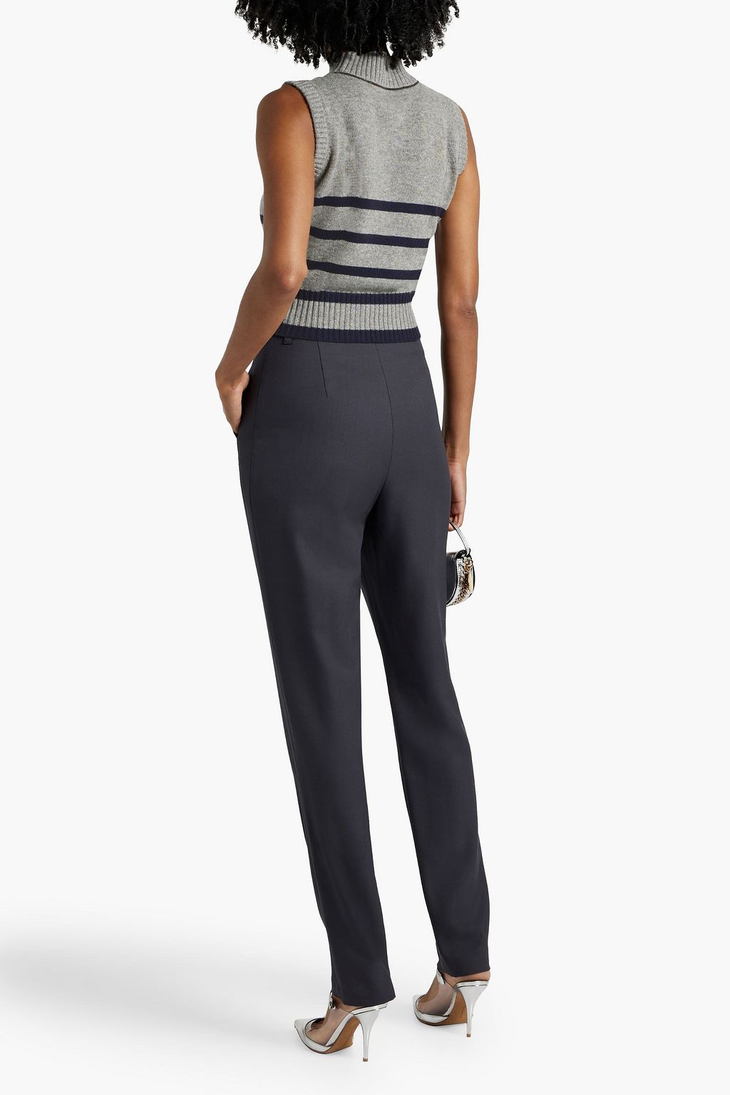 BRUNELLO CUCINELLI Striped cashmere vest
