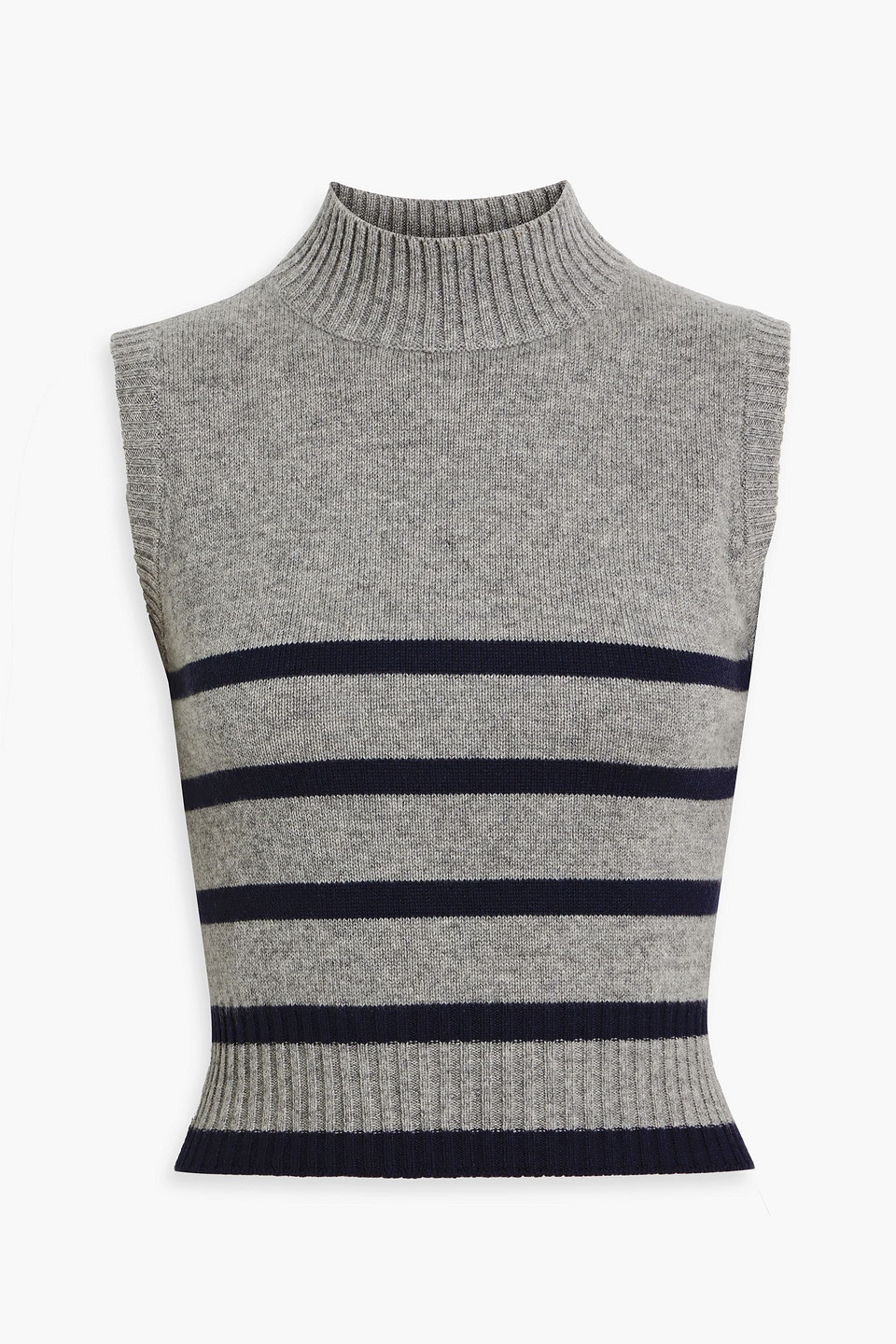 BRUNELLO CUCINELLI STRIPED CASHMERE VEST