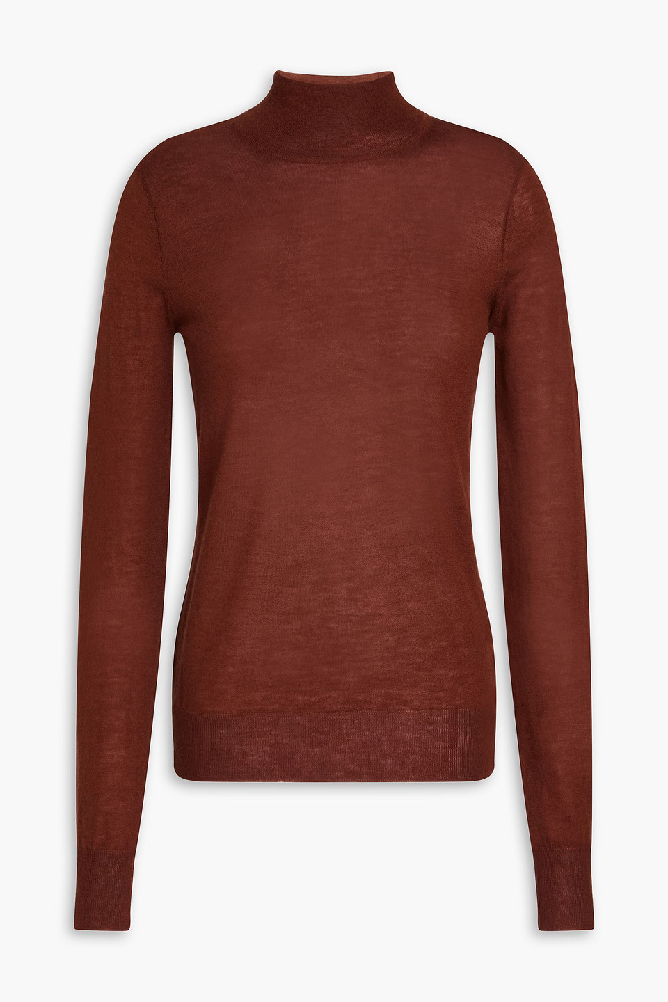 Joseph Cashmere Turtleneck Sweater In Brick