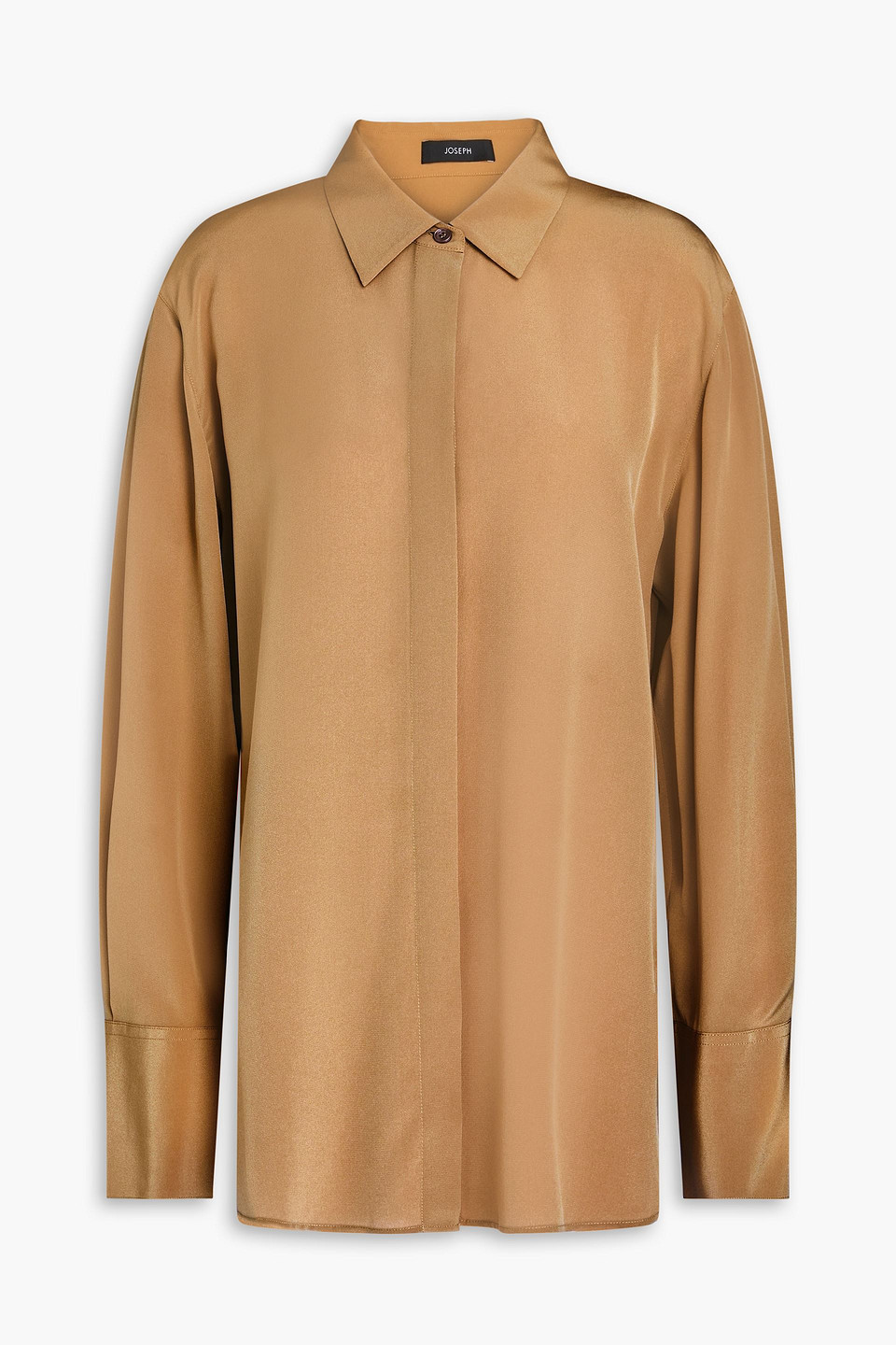 Joseph Silk Crepe De Chine Shirt In Sand