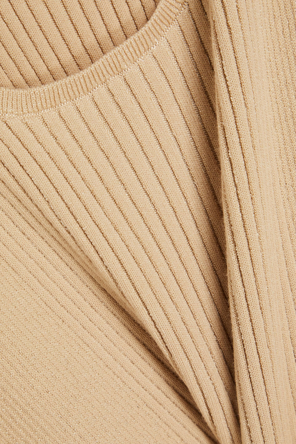 Joseph Pointelle-knit Ribbed-knit Tank In Beige