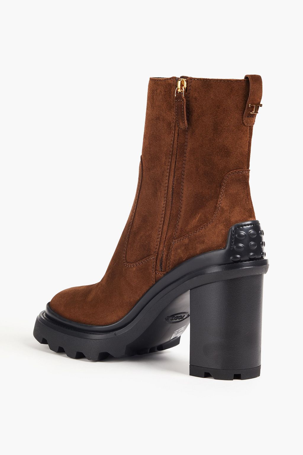TOD'S بوت بطول الكاحل من جلد السويد