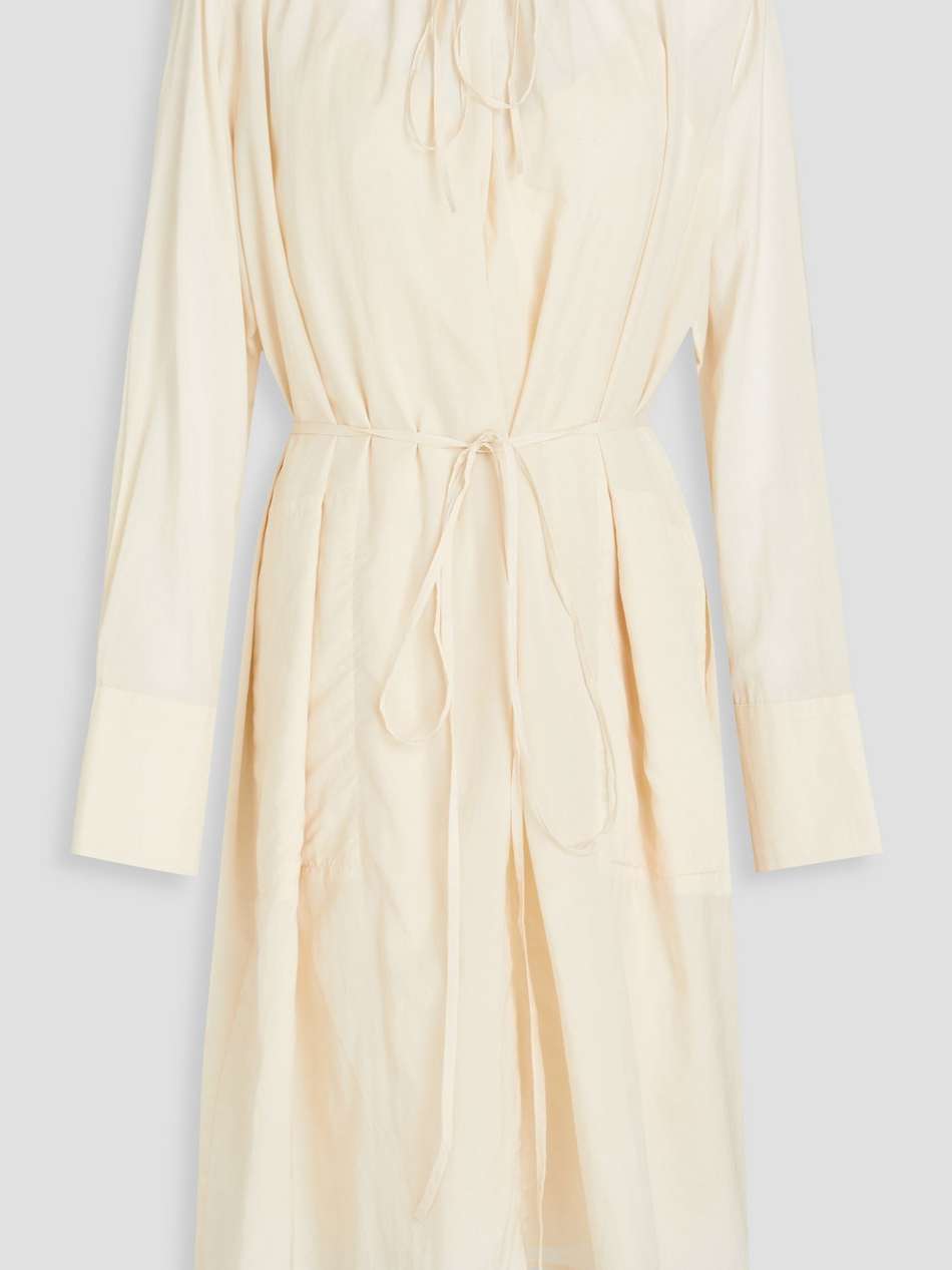 dartmouth belted poplin midi shirt dress