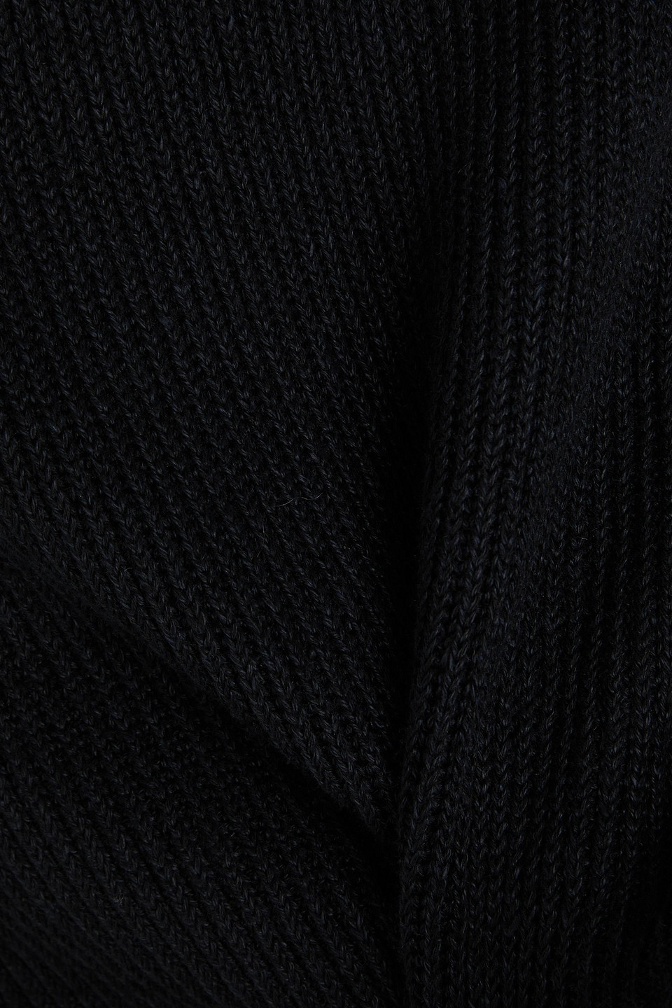 Joseph Ribbed Linen-blend Skirt In Black