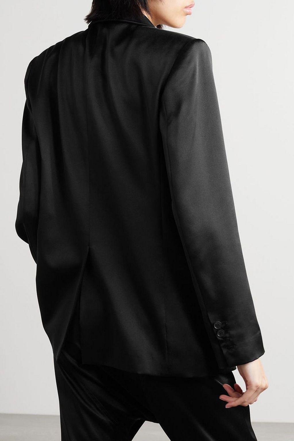 NILI LOTAN Silk-satin blazer