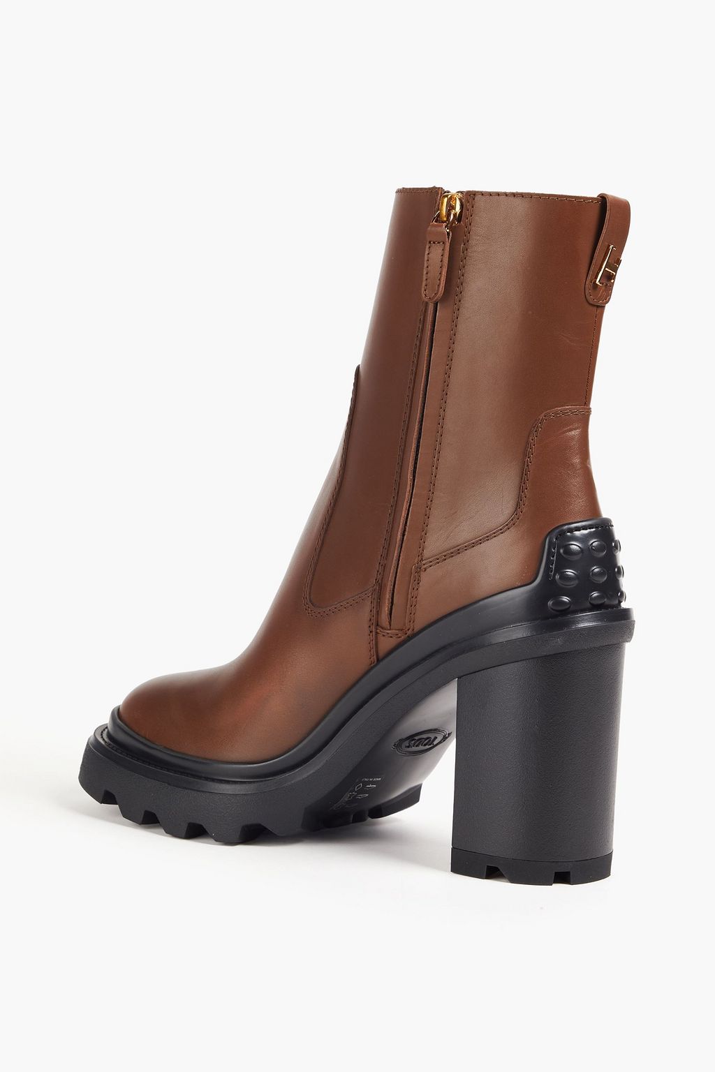 TOD'S بوت بطول الكاحل من الجلد