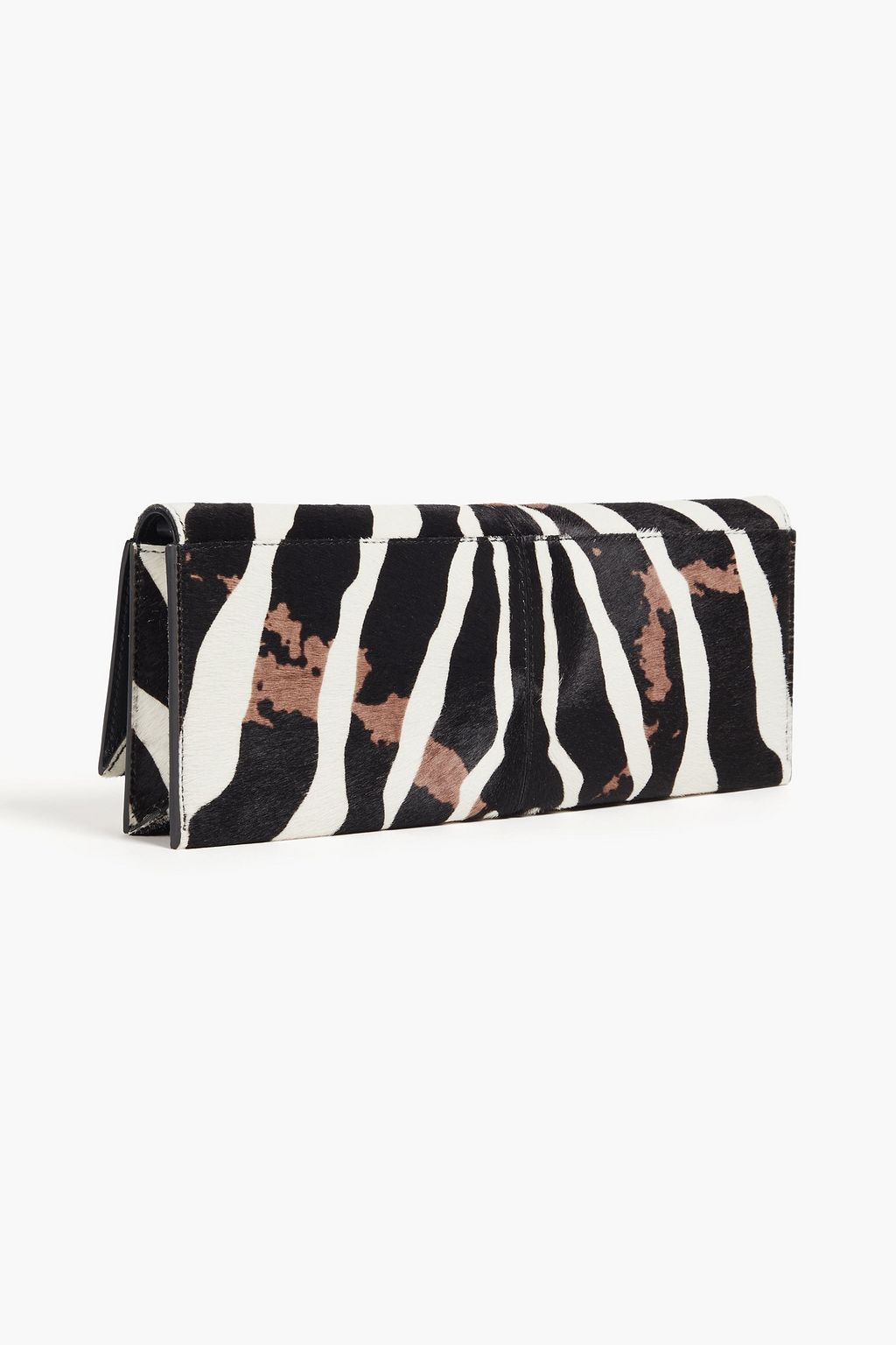 TOD'S Zebra-print calf hair clutch