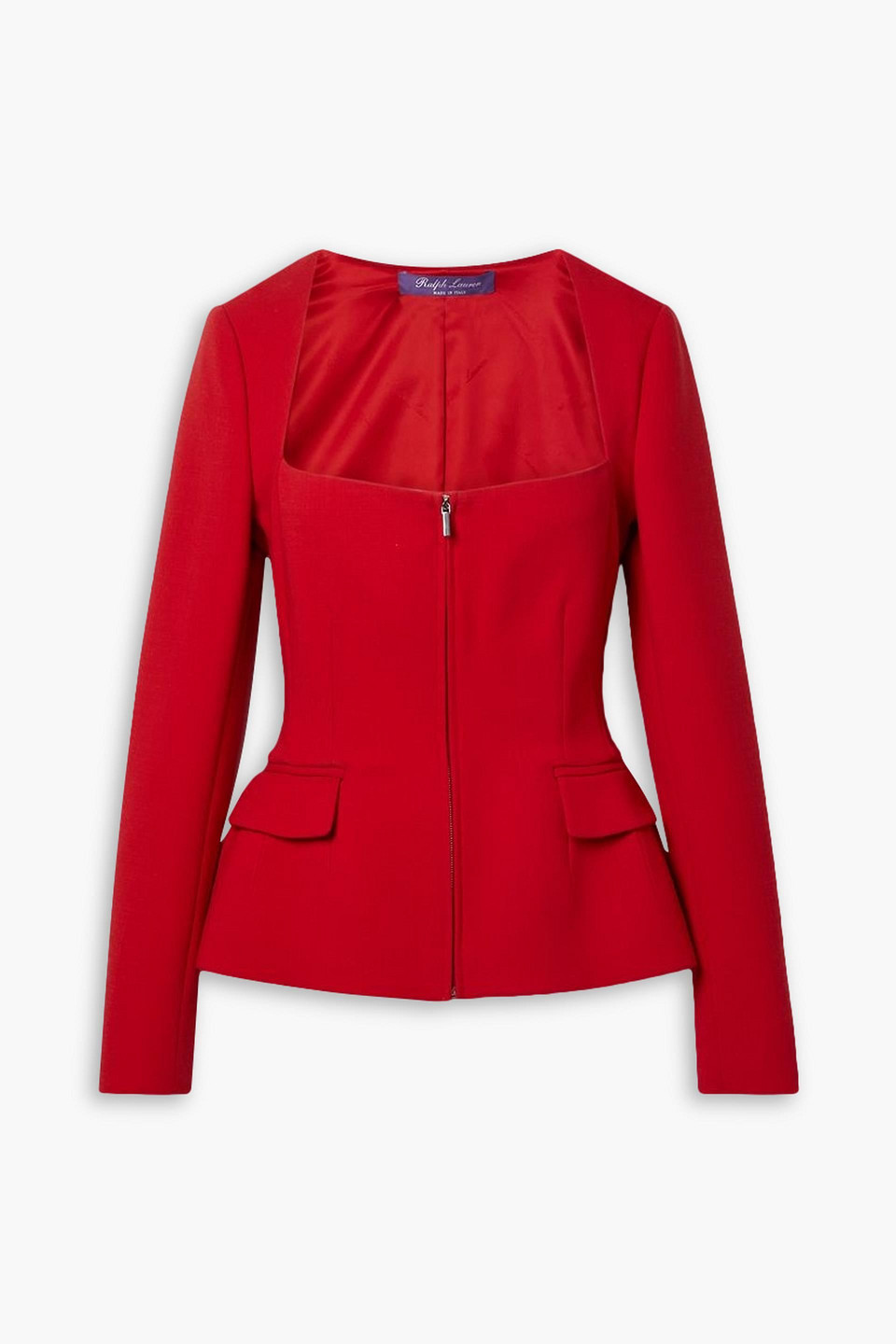 Ralph Lauren Chantria Wool-blend Peplum Jacket