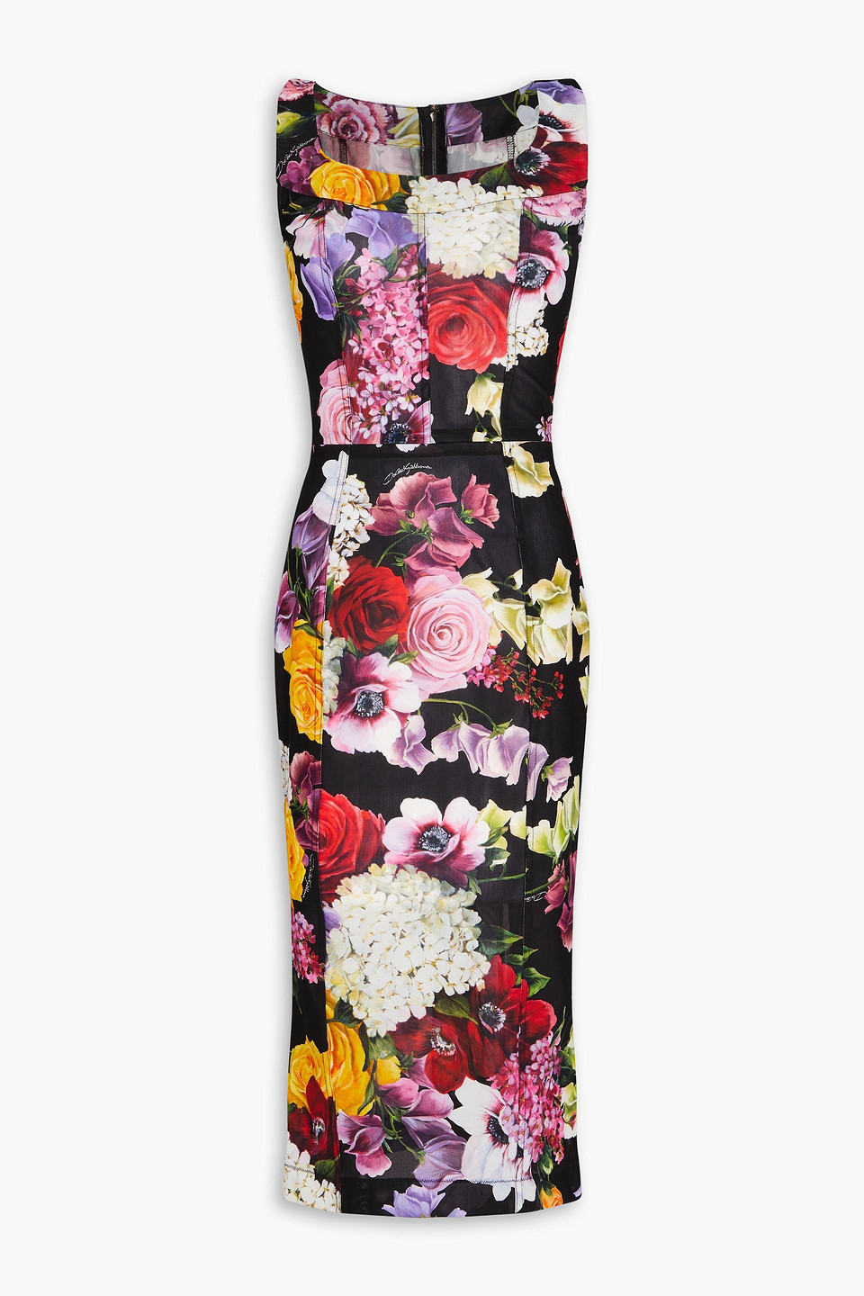 Dolce & Gabbana Floral-print Stretch-jersey Midi Dress