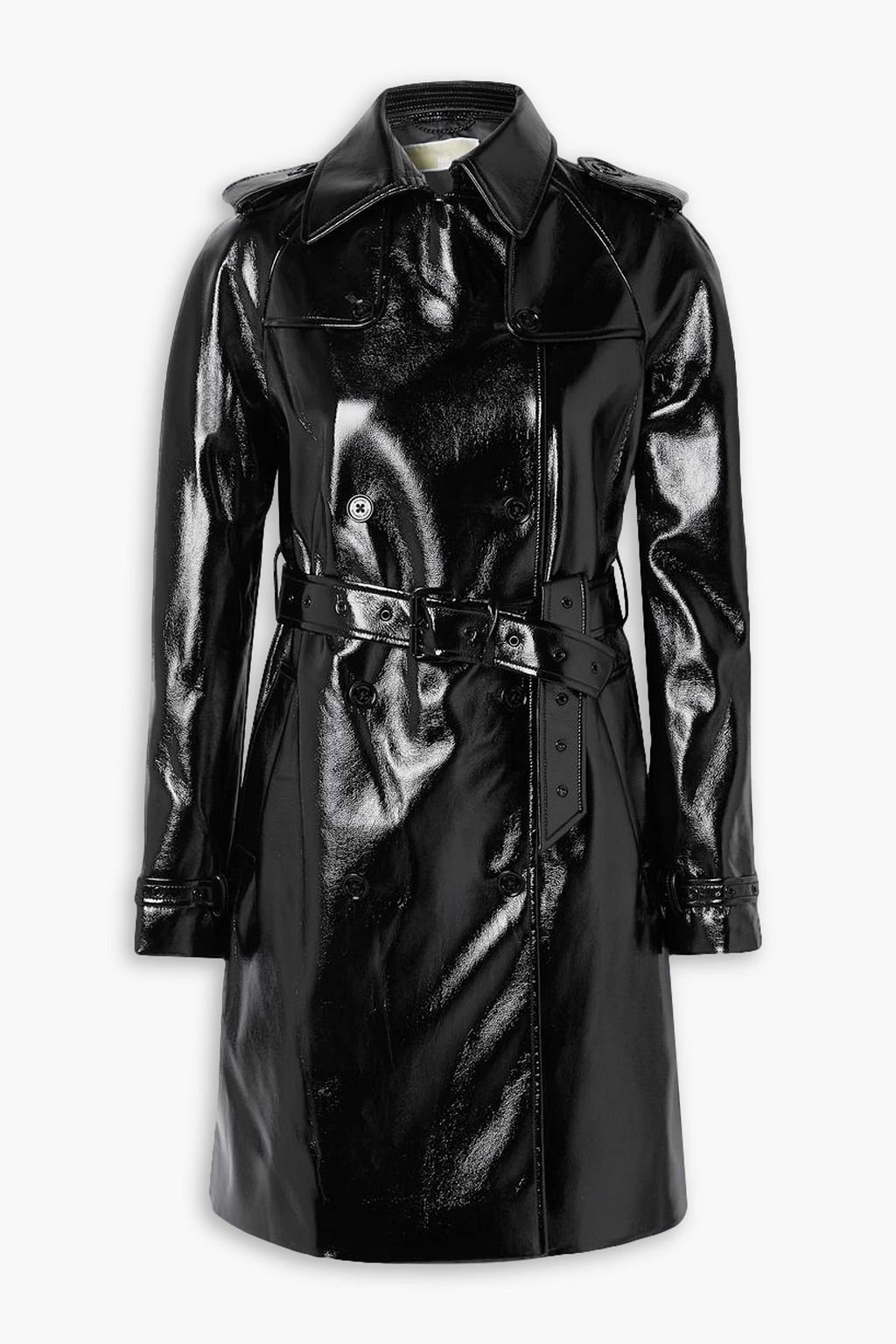Michael michael kors belted trench coat deals