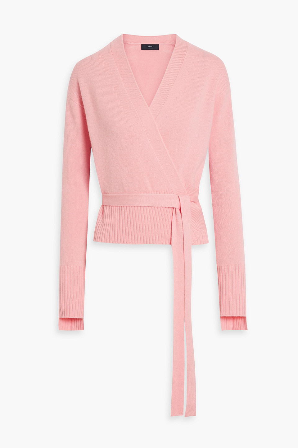 Arch4 Darcy Cashmere Wrap Cardigan In Bubblegum