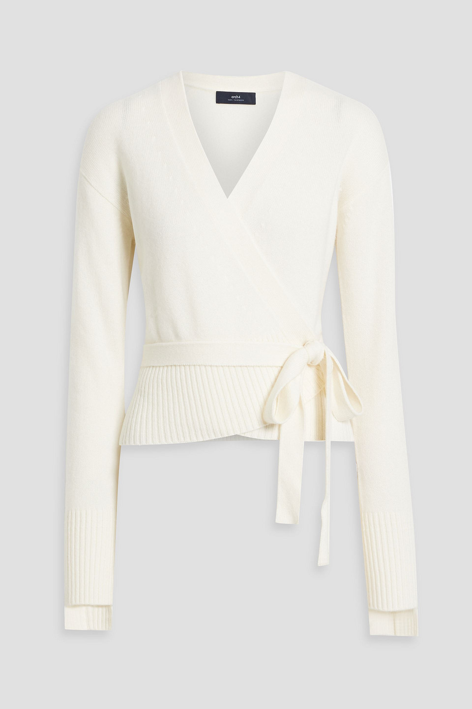 Arch4 Darcy Cashmere Wrap Cardigan In Ivory