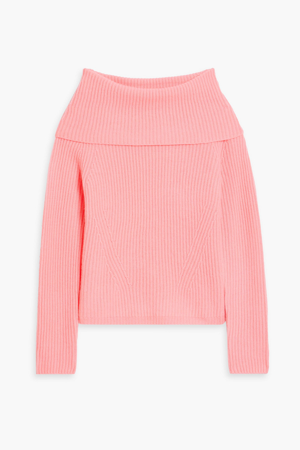 Arch4 Sian Ribbed Cashmere Turtleneck Jumper In Bubblegum